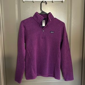 Purple Patagonia Better Sweater 1/4 Zip